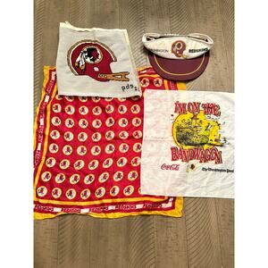 Vintage Collection of Washington Redskins Football Sports Memorabilia